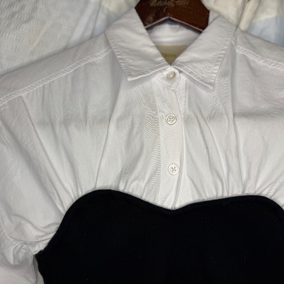 Maeve Long-Sleeve Ruched Tube Twofer Sweater from Anthropologie Size XS - Picture 10 of 12